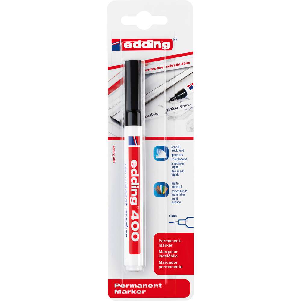 Produktabbildung Edding Permanent Marker 400, schwarz