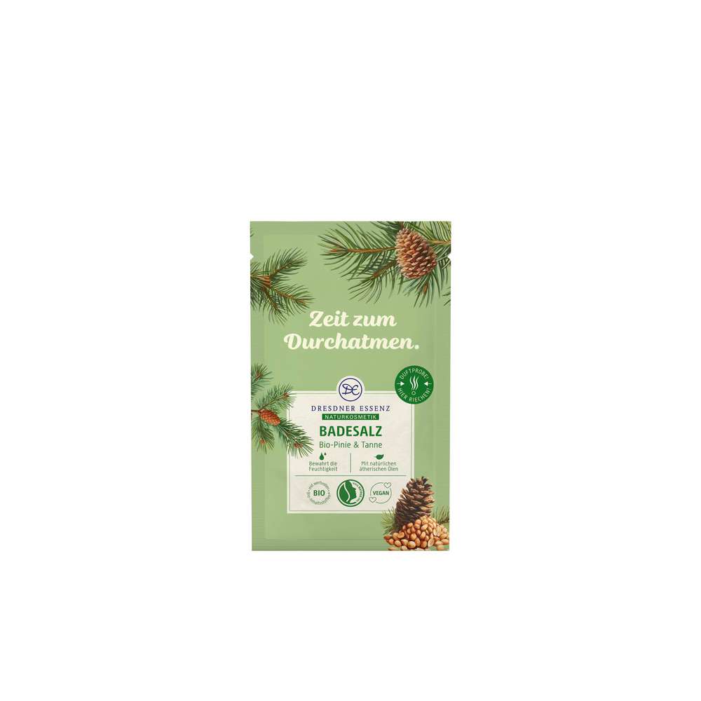 Produktabbildung Dresdner Essenz Naturkosmetik Badesalz, Bio Pinie & Tanne