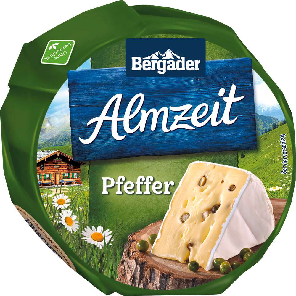 Produktabbildung Bergader Weichkäse Almzeit Pfeffer