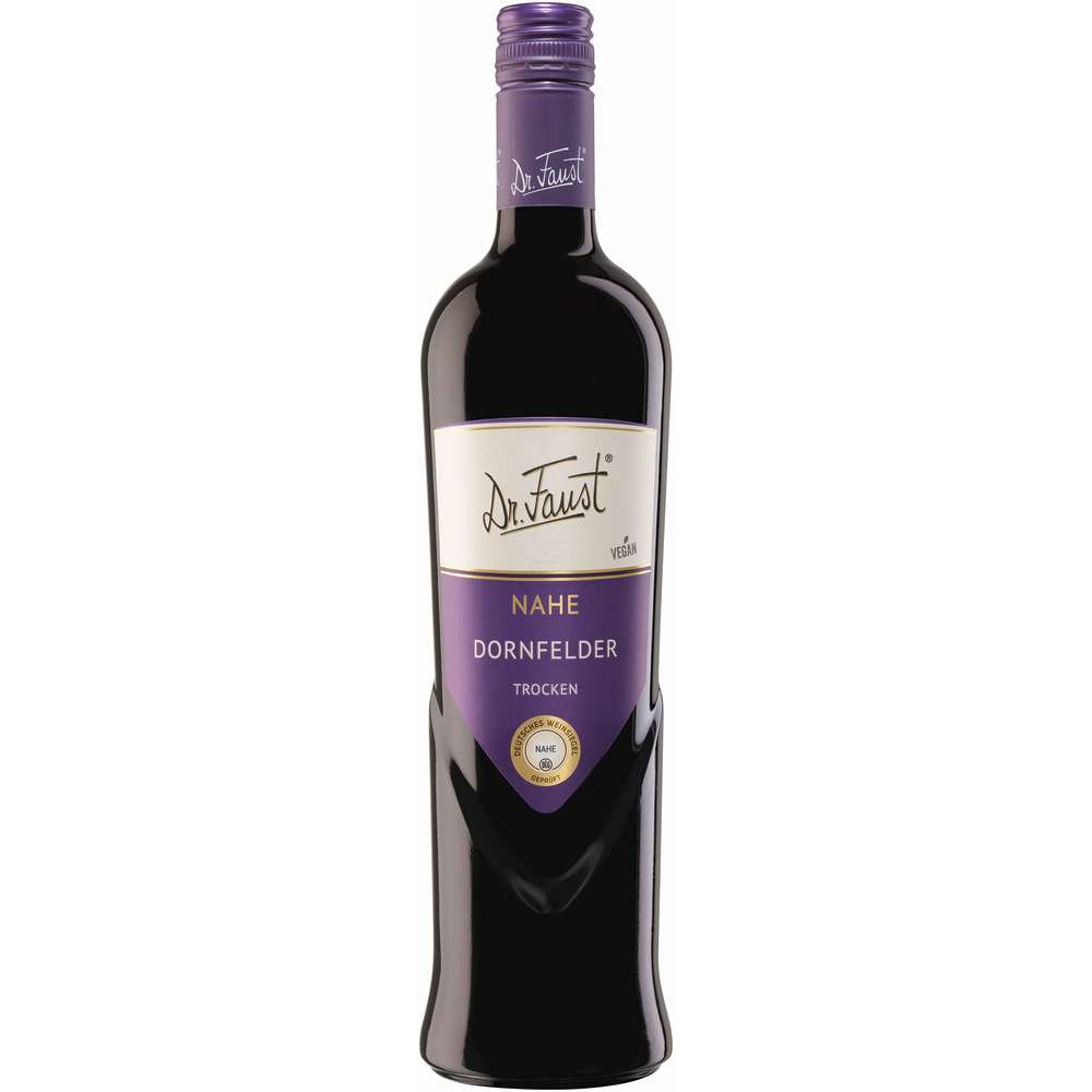 Produktabbildung Dr. Faust Dornfelder trocken Nahe DQW, Rotwein