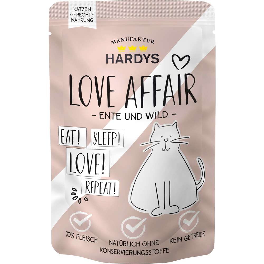 Produktabbildung Hardys Manufaktur Katzen-Nassfutter, Ente & Wild