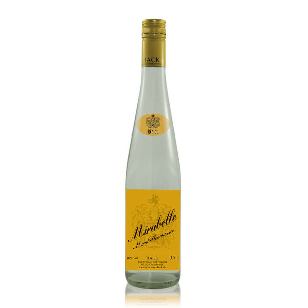 Produktabbildung Back Mirabellenwasser 40%