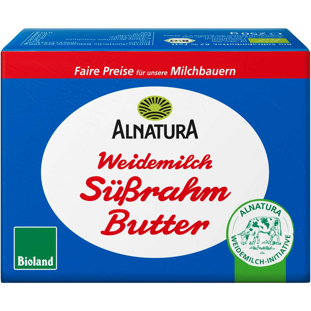 Produktabbildung Alnatura Bio Süßrahmbutter