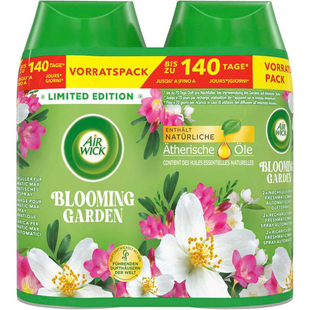 Produktabbildung Air Wick Nachfüller, Duo Duftspray Blooming Garden