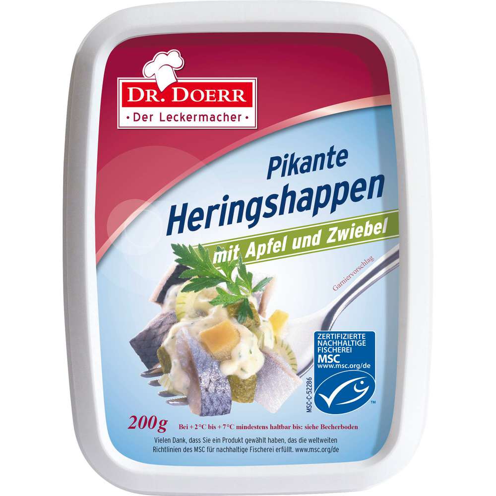 Produktabbildung Dr. Doerr Pikante Heringshappen mit Apfel & Zwiebel