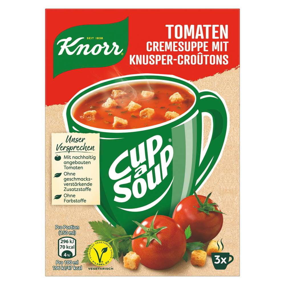 Produktabbildung Knorr Cup Soup Instantsuppe, Tomatencreme