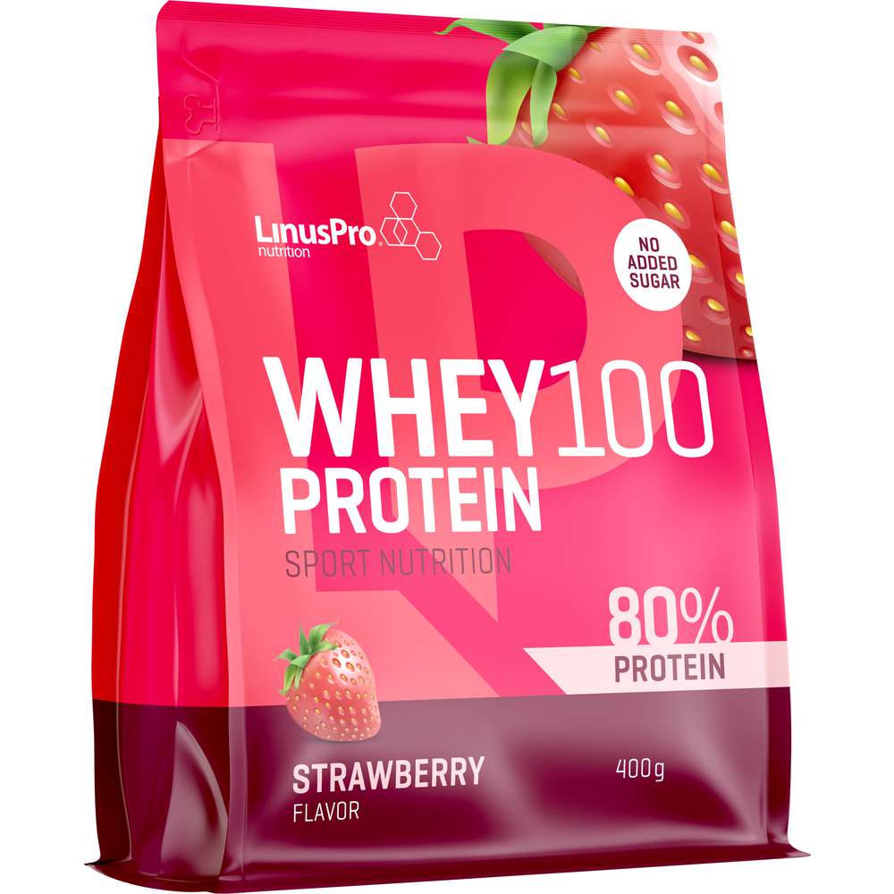 Produktabbildung LinusPro Whey100 Protein-Pulver, Strawberry