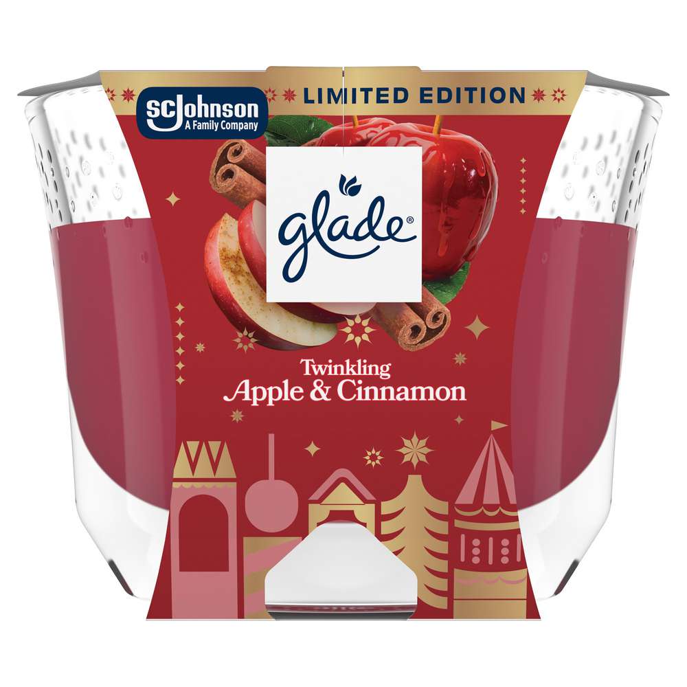Produktabbildung Glade Duftkerze im Glas, Apple & Cinnamon