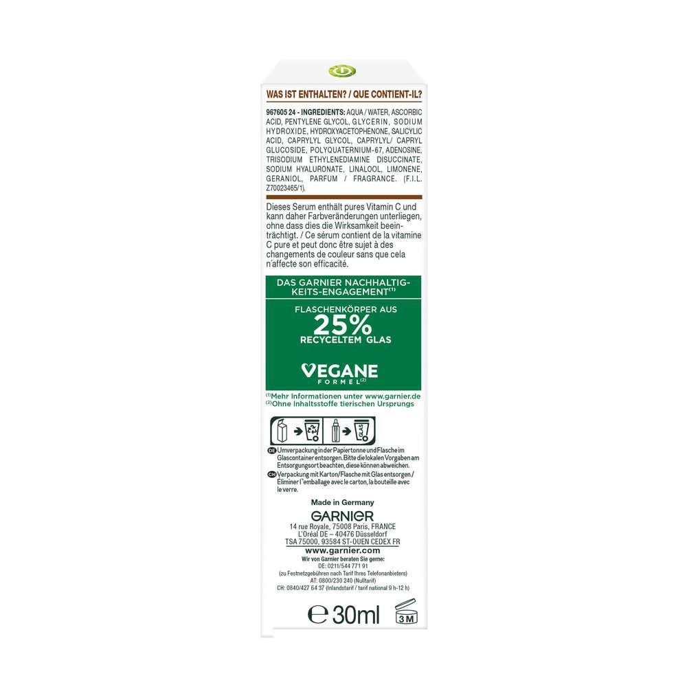 Produktabbildung Garnier Nachtserum Vitamin C, Glow Booster