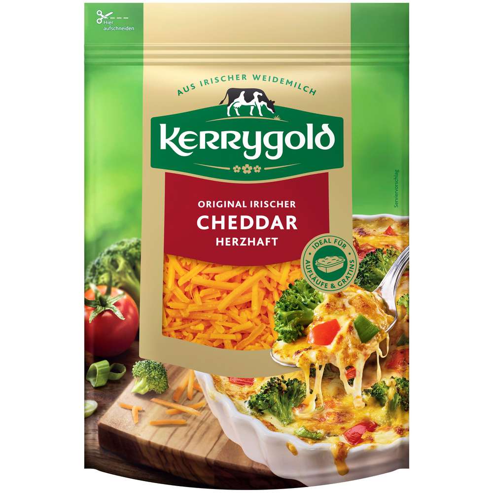 Produktabbildung Kerrygold Herzhafter Irischer Cheddar-Käse, gerieben