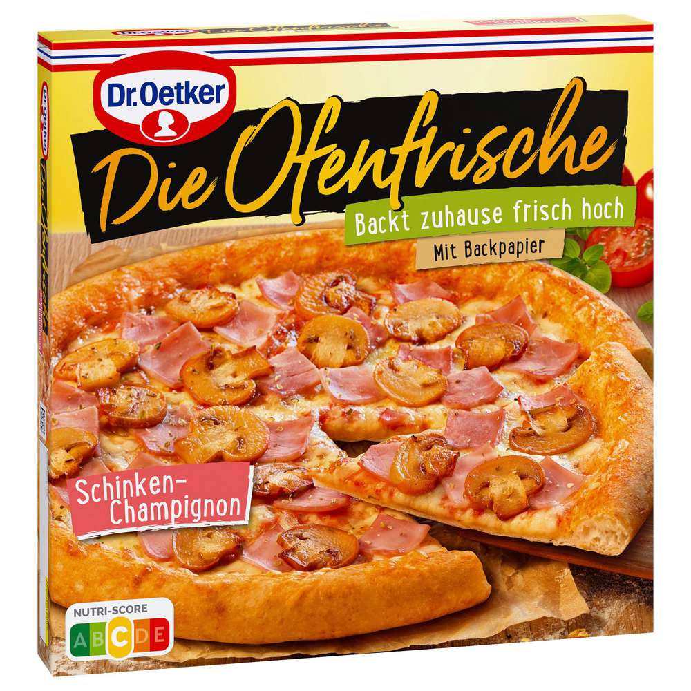 Produktabbildung Dr. Oetker Pizza Ofenfrische Schinken-Champignon, tiefgekühlt