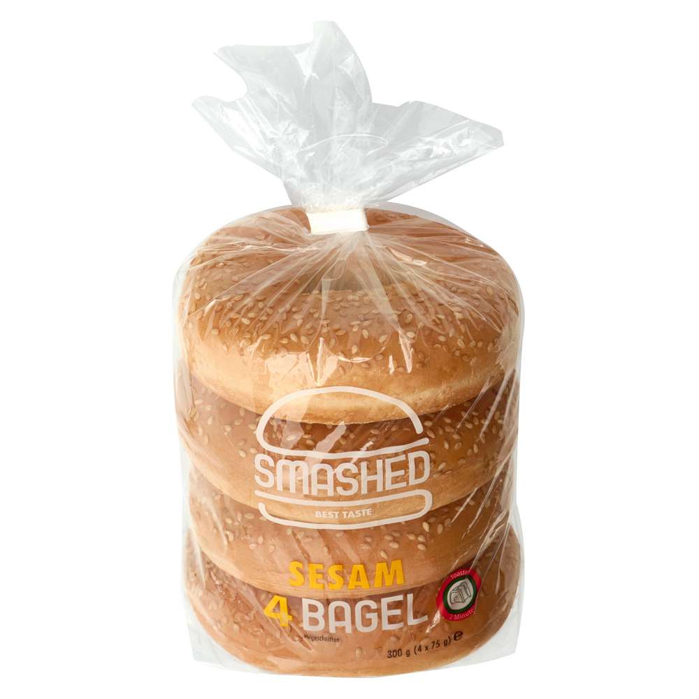 Produktabbildung Dan Cake Smashed Bagels, Sesam