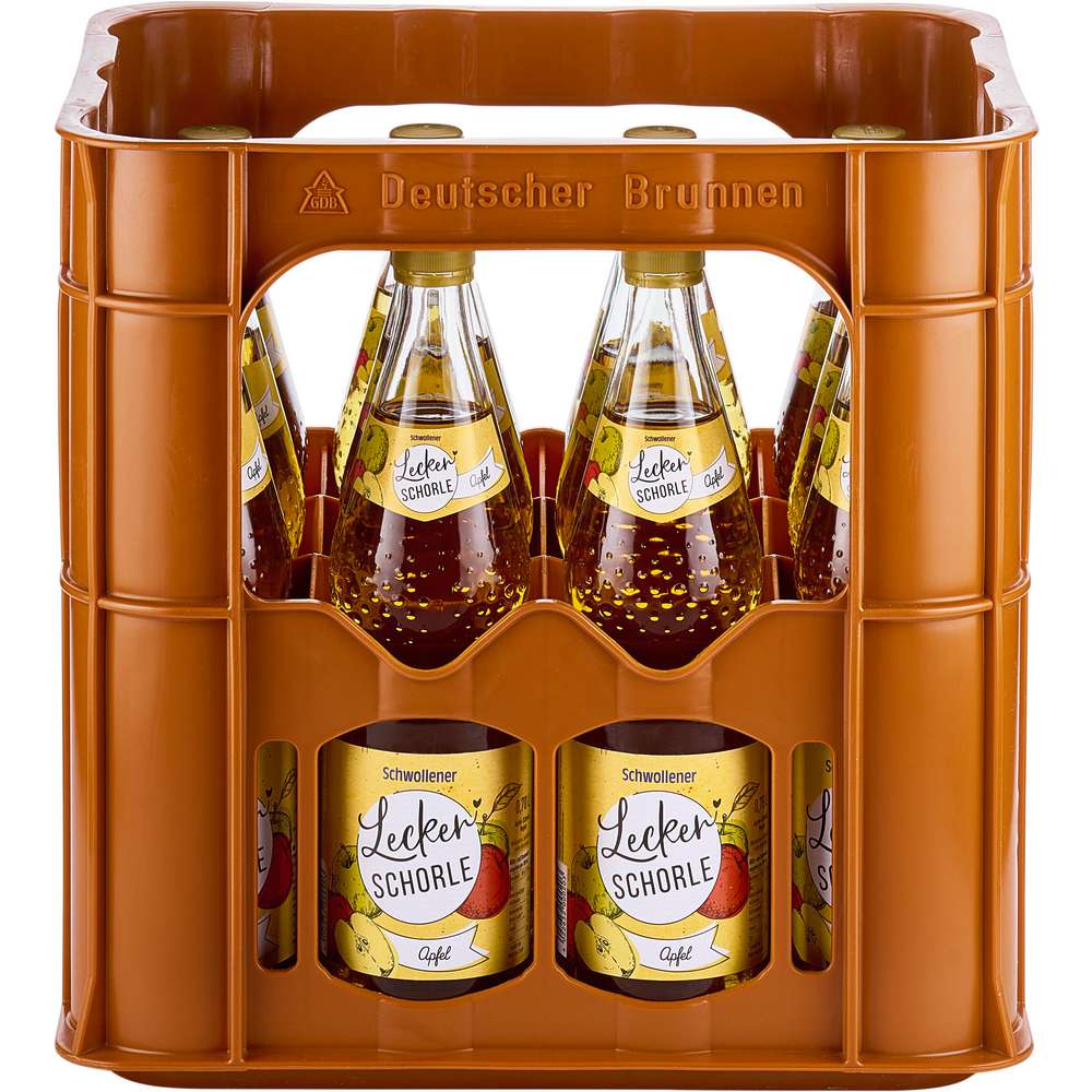 Produktabbildung Schwollener Apfelschorle. 55 % Fruchtgehalt (12x 0,700 Liter)