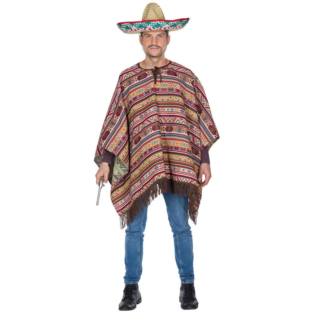 Produktabbildung Party x People Kostüm Mexikaner Poncho