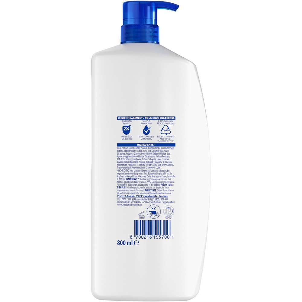 Produktabbildung Head & Shoulders Haarshampoo Antischuppen, Classic Clean