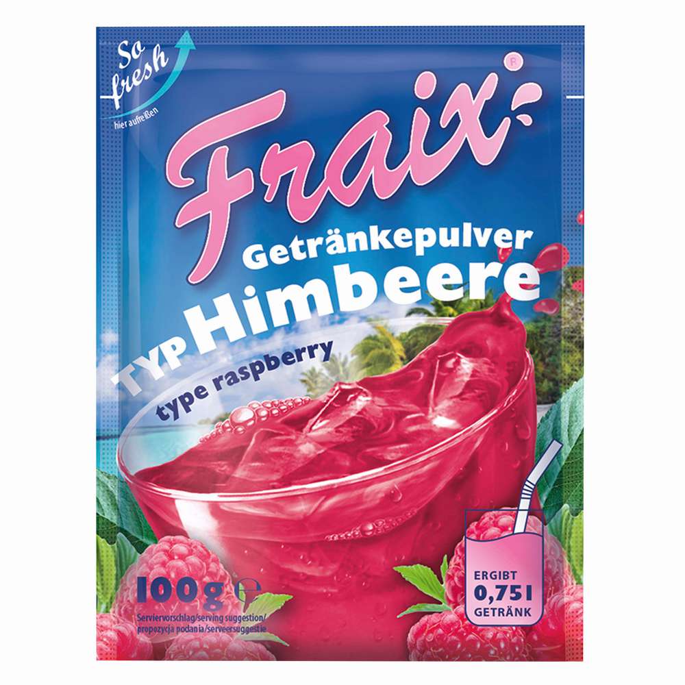 Produktabbildung Fraix Getränkepulver, Typ Himbeere