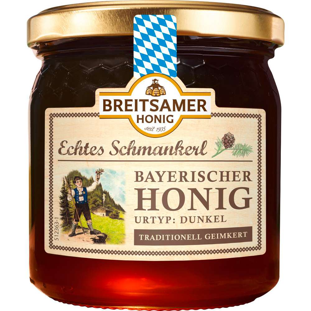 Produktabbildung Breitsamer Bayrischer Honig, Urtyp dunkel