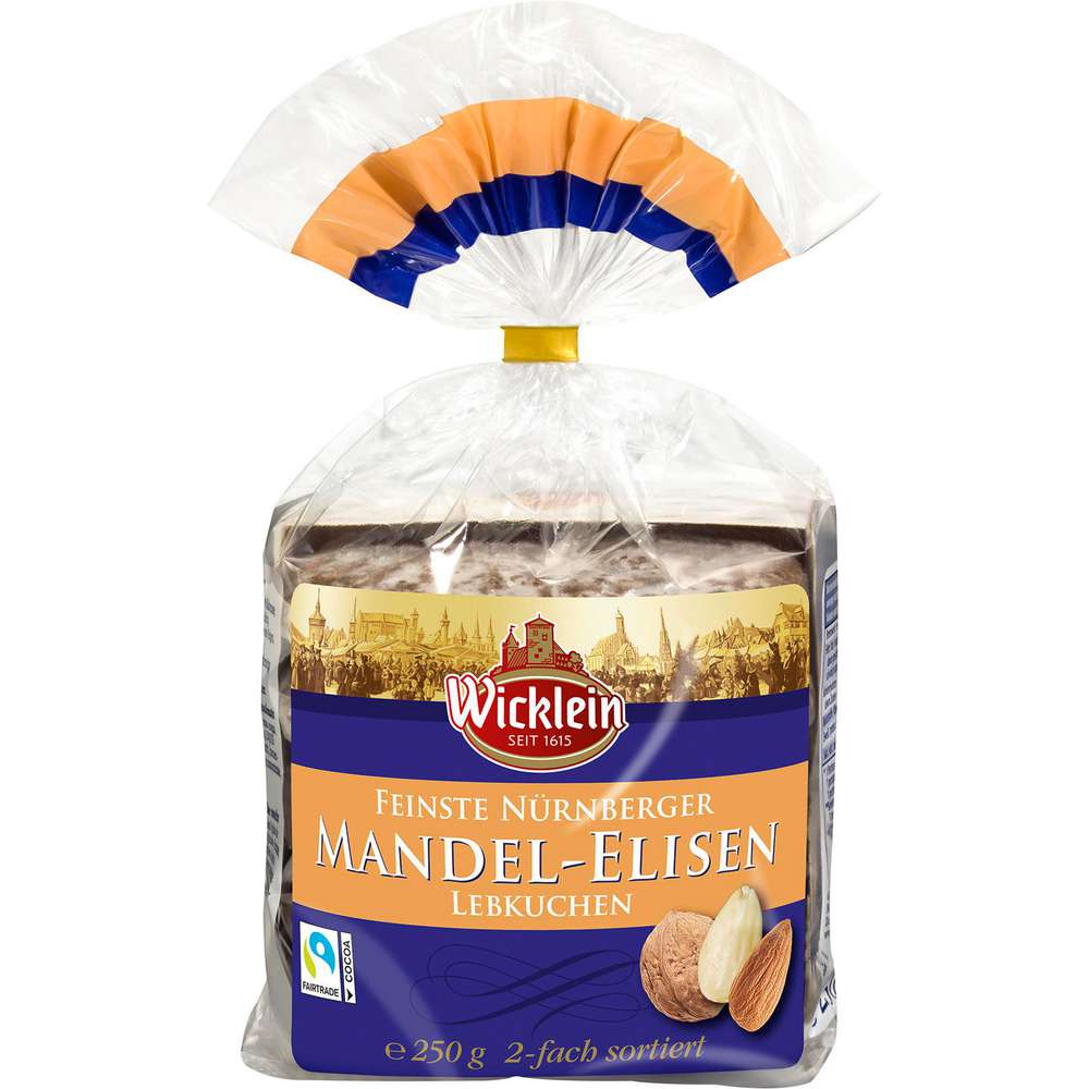 Produktabbildung Wicklein Lebkuchen Mandel-Elisen, 2-fach sortiert
