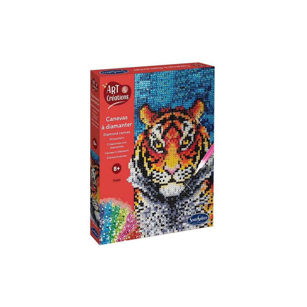 Produktabbildung Carletto Sentosphere Strasssteinbild Tiger