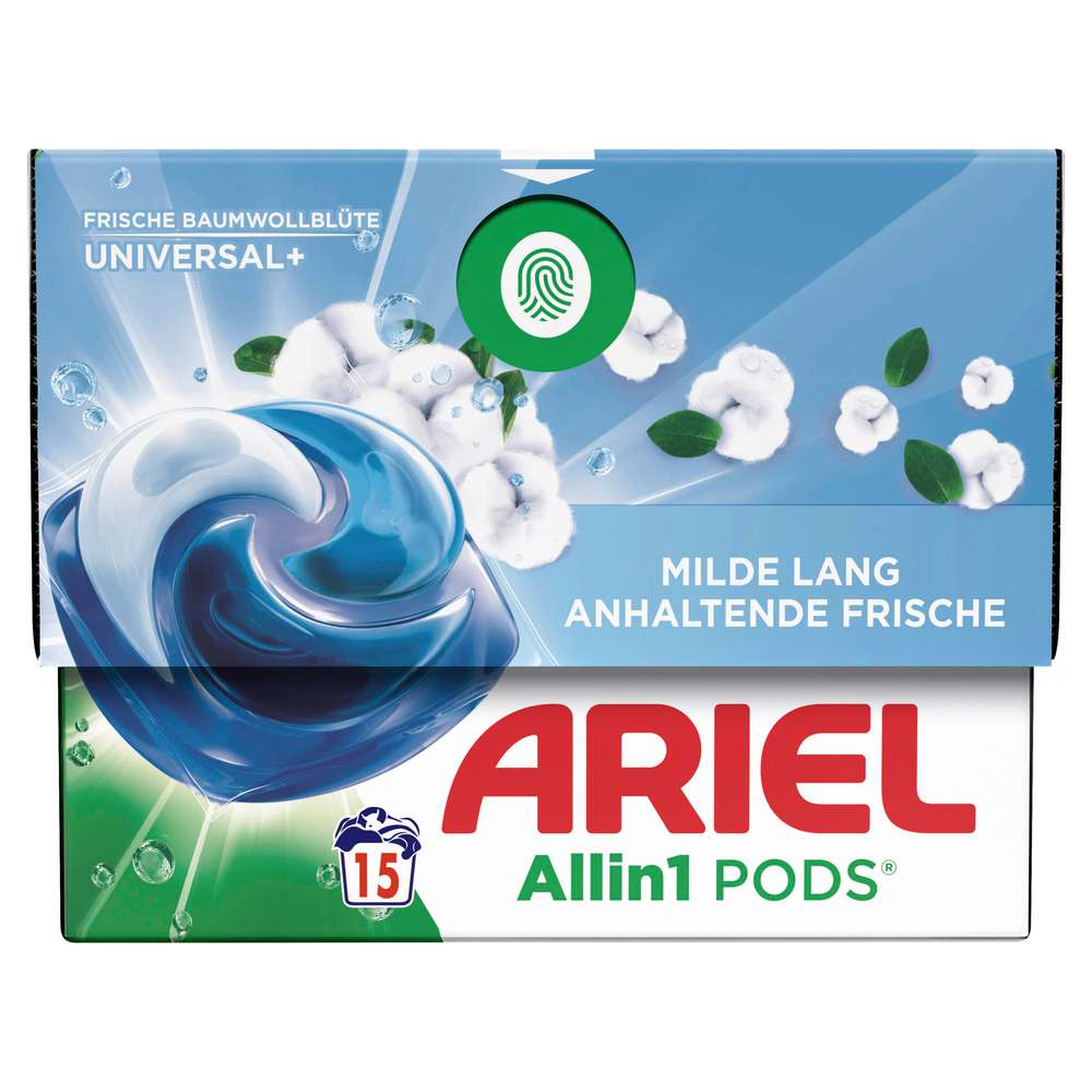 Produktabbildung Ariel Universal-Waschmittel, All in 1 Pods, Baumwollblüte
