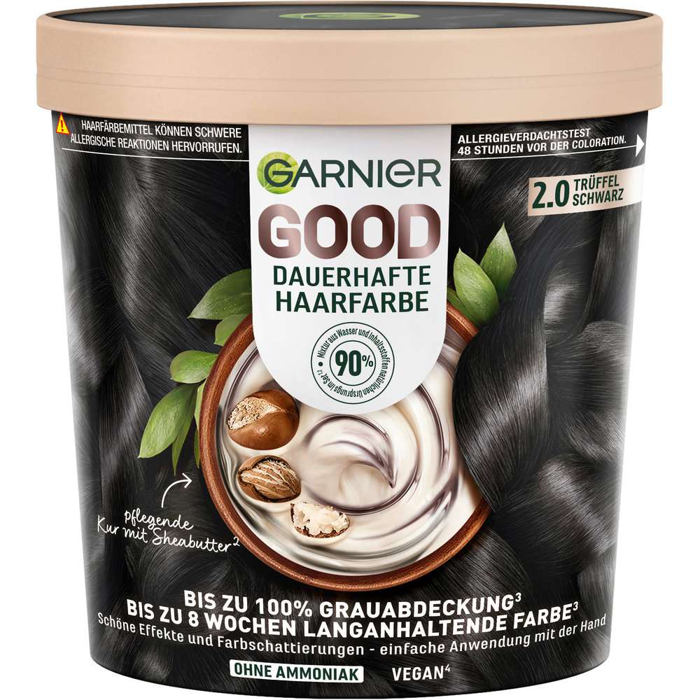 Produktabbildung Garnier Good Haarfarbe, 2.0 Trüffel Schwarz