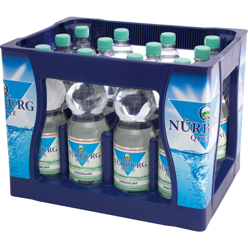 Produktabbildung Nürburg Quelle Mineralwasser, Medium (12x 1,000 Liter)