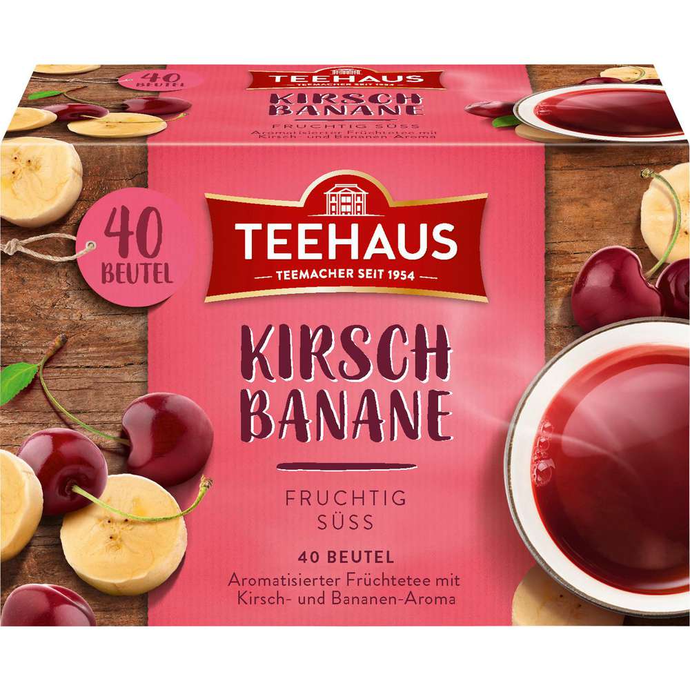 Produktabbildung Teehaus Früchtetee Kirsch-Banane