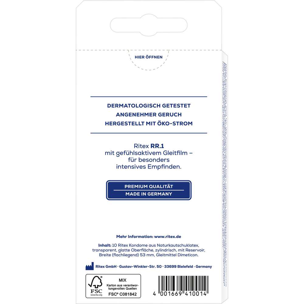 Produktabbildung Ritex Kondome, Gefühlsintensiv, RR.1