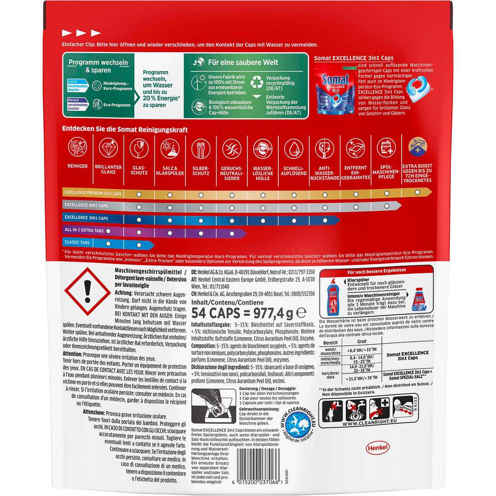 Produktabbildung Somat Spülmaschinen-Caps Excellence 3in1