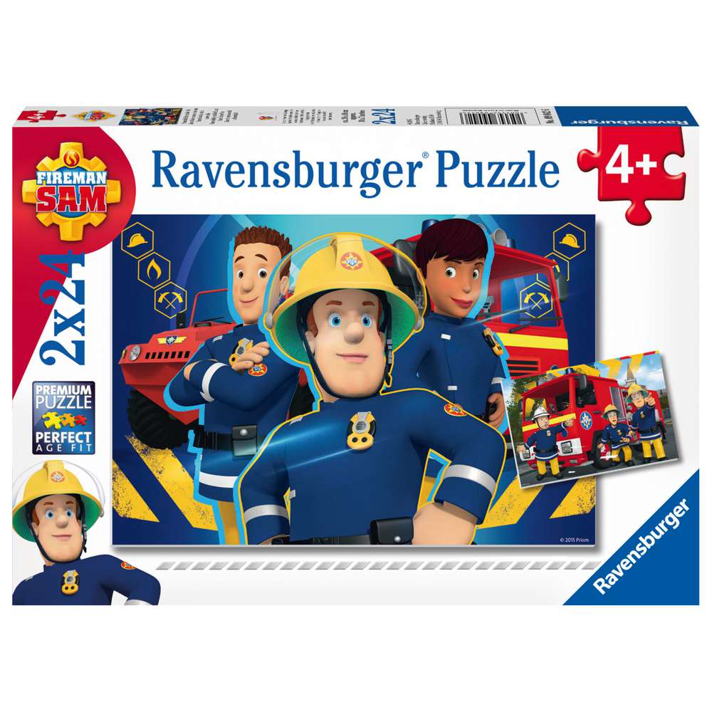 Produktabbildung Ravensburger Puzzle Feuerwehrmann Sam 2x 24 Teile