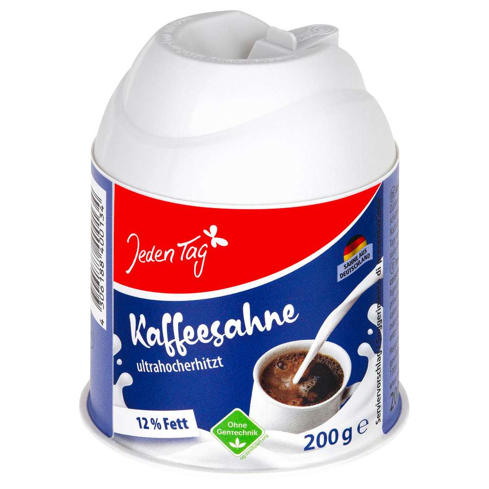 Produktabbildung Jeden Tag Kaffeesahne-Kännchen, 12% Fett