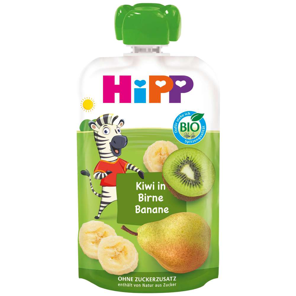 Produktabbildung Hipp Hippis Quetschbeutel, Kiwi/Birne/Banane
