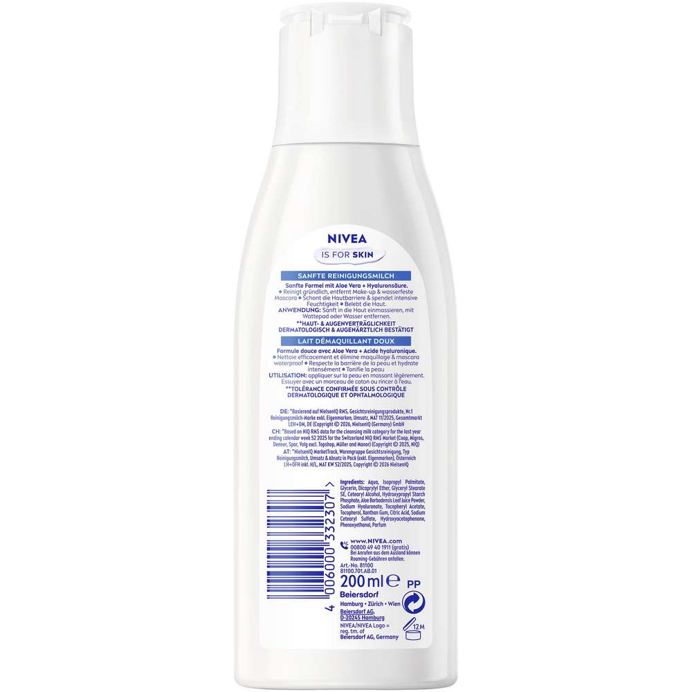 Produktabbildung Nivea Sanfte Reinigungsmilch