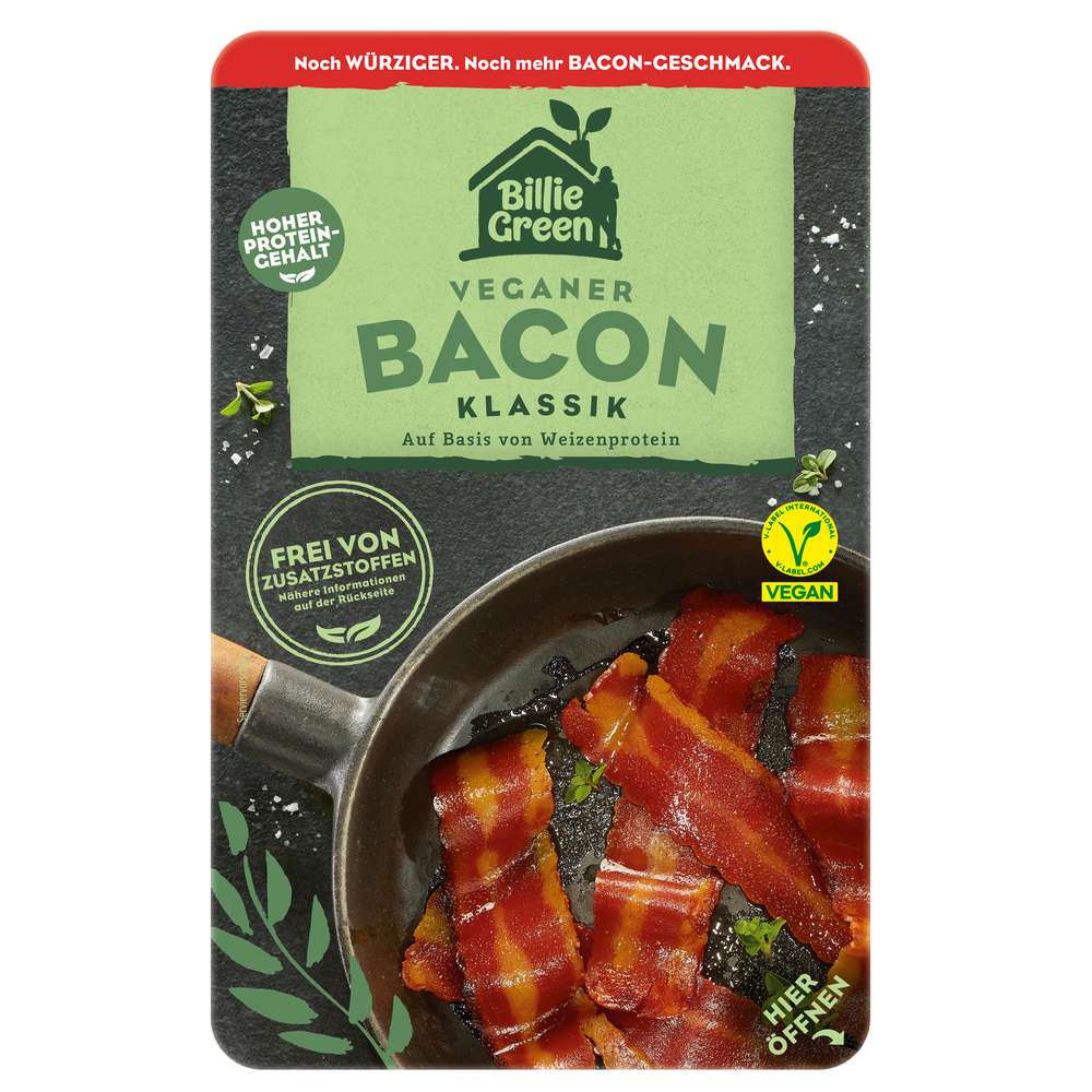 Produktabbildung Billie Green Veganer Bacon