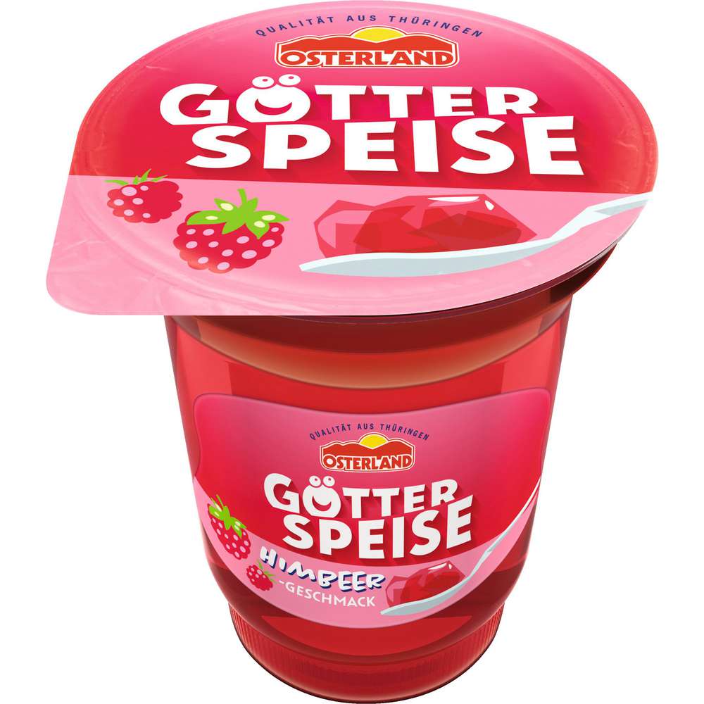 Produktabbildung Osterland Götterspeise Himbeere