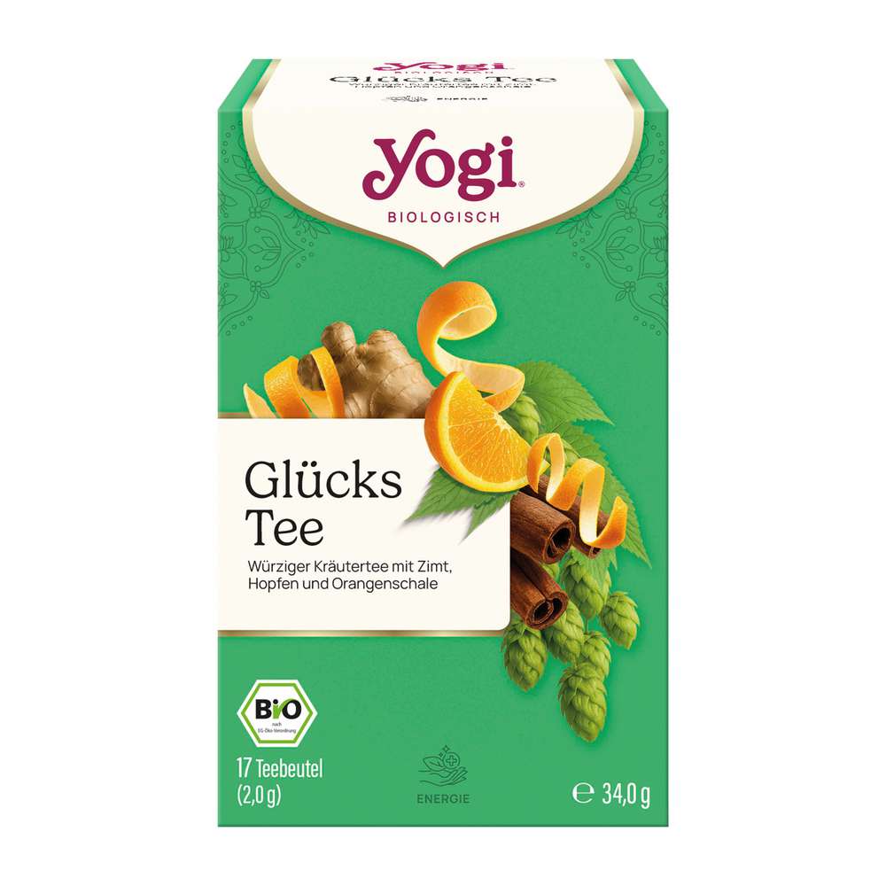 Produktabbildung Yogi Tea Bio Kräuter-Tee Glückstee