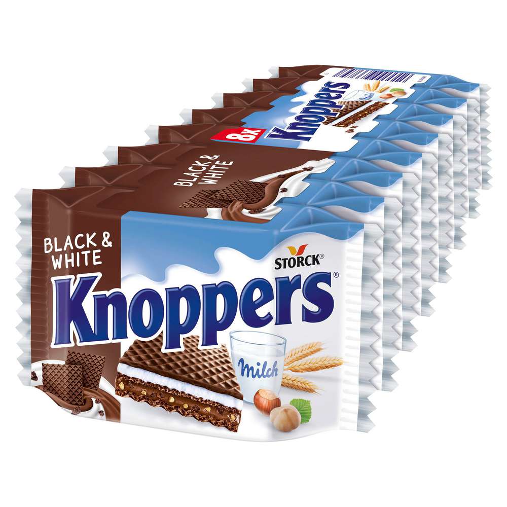 Produktabbildung Knoppers Schokolade Black & White-Schnitte 8er
