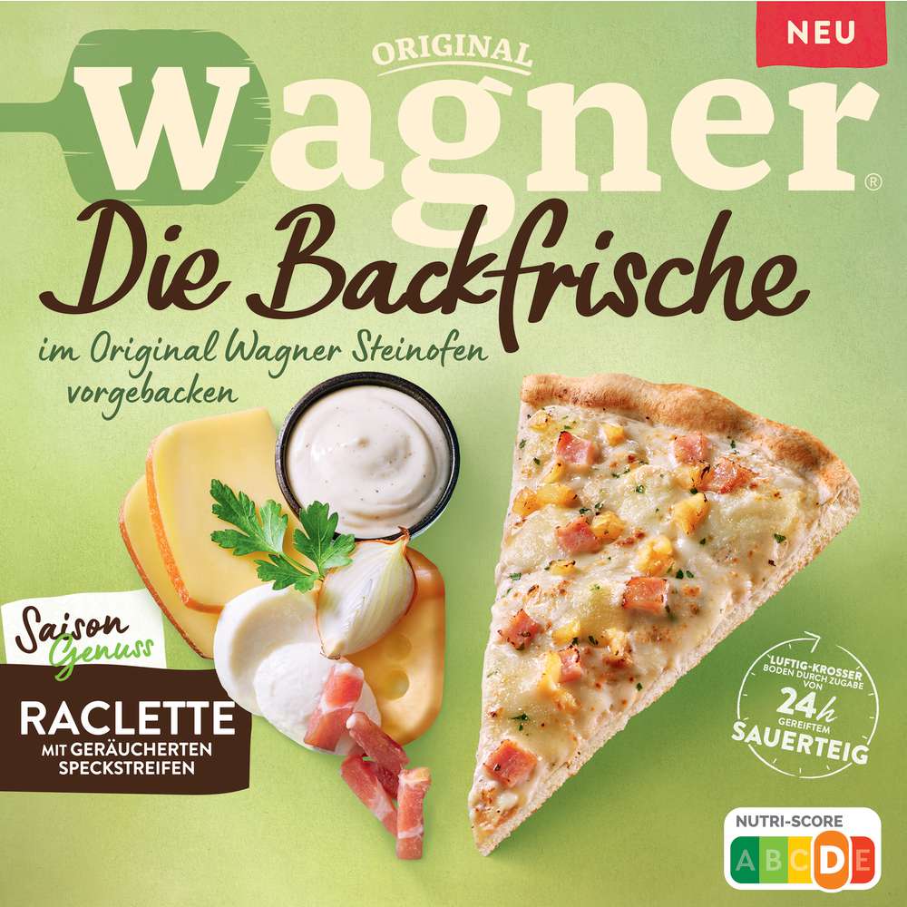 Produktabbildung Wagner Die Backfrische Pizza Raclette, tiefgekühlt