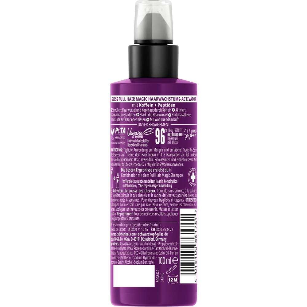 Produktabbildung Schwarzkopf Gliss Kur Haarwachstums-Activator, Full Hair Magic