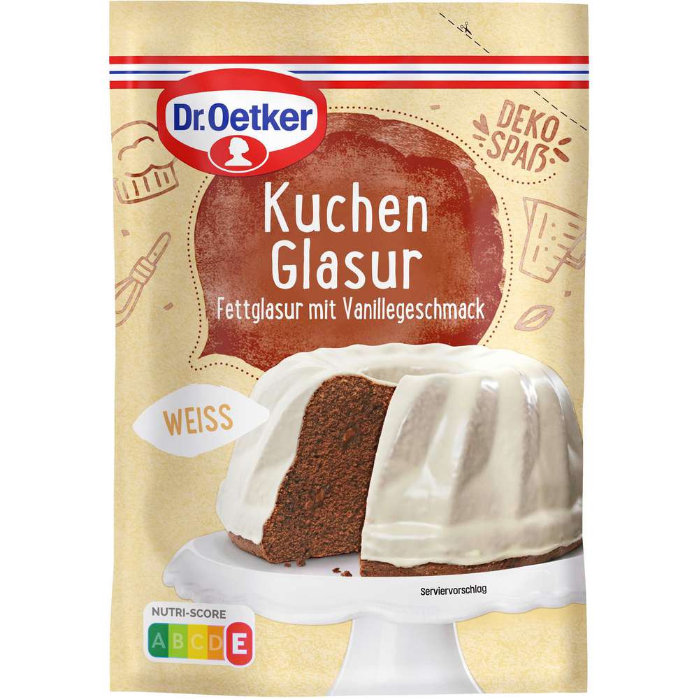 Produktabbildung Dr. Oetker Kuchenglasur, weiß
