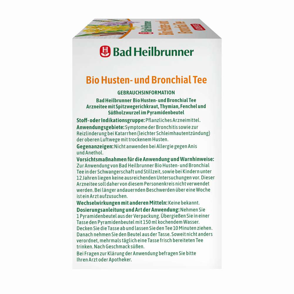 Produktabbildung Bad Heilbrunner Bio Husten- und Bronchial Tee
