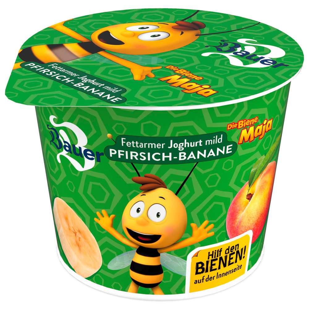 Produktabbildung Bauer Kinderjoghurt 125g Pfirsich-Banane