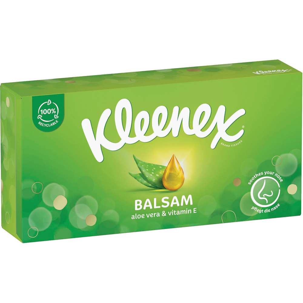 Produktabbildung Kleenex Taschentücher Box, Balsam