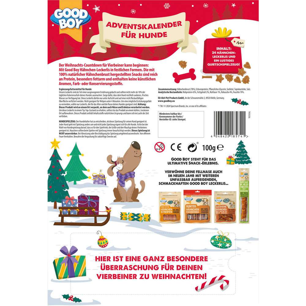 Produktabbildung Good Boy Adventskalender für Hunde