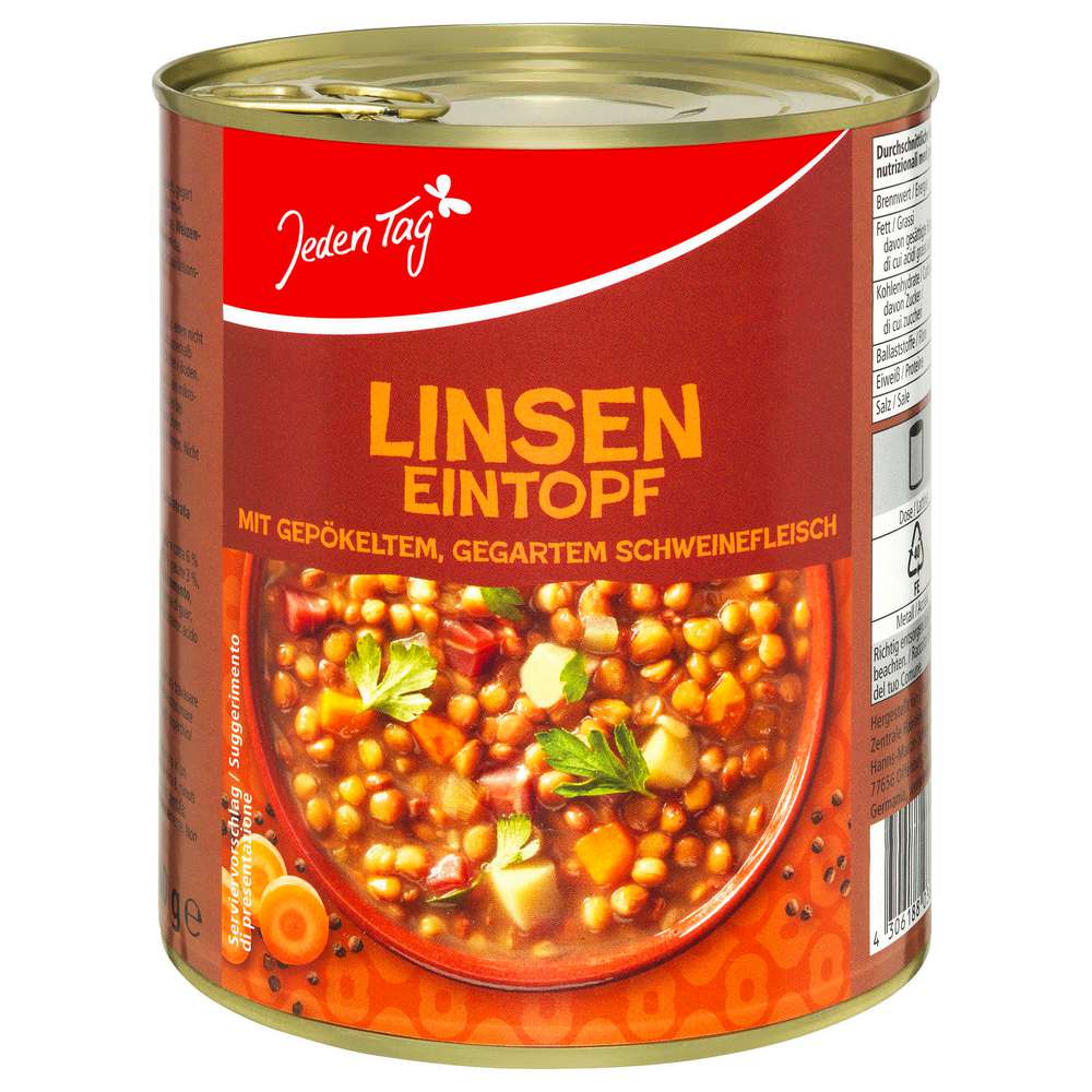 Produktabbildung Jeden Tag Linseneintopf