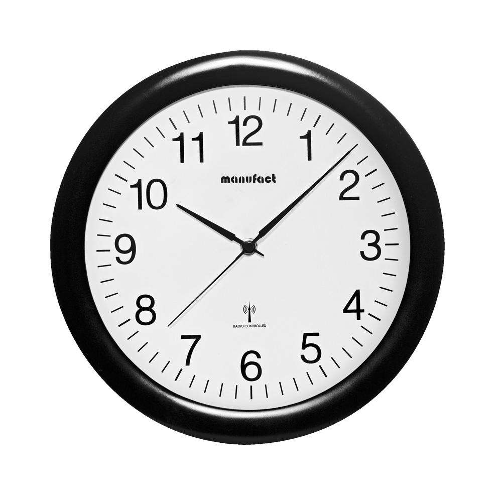 Produktabbildung manufact Funk-Wanduhr 30 cm, 2 Farben