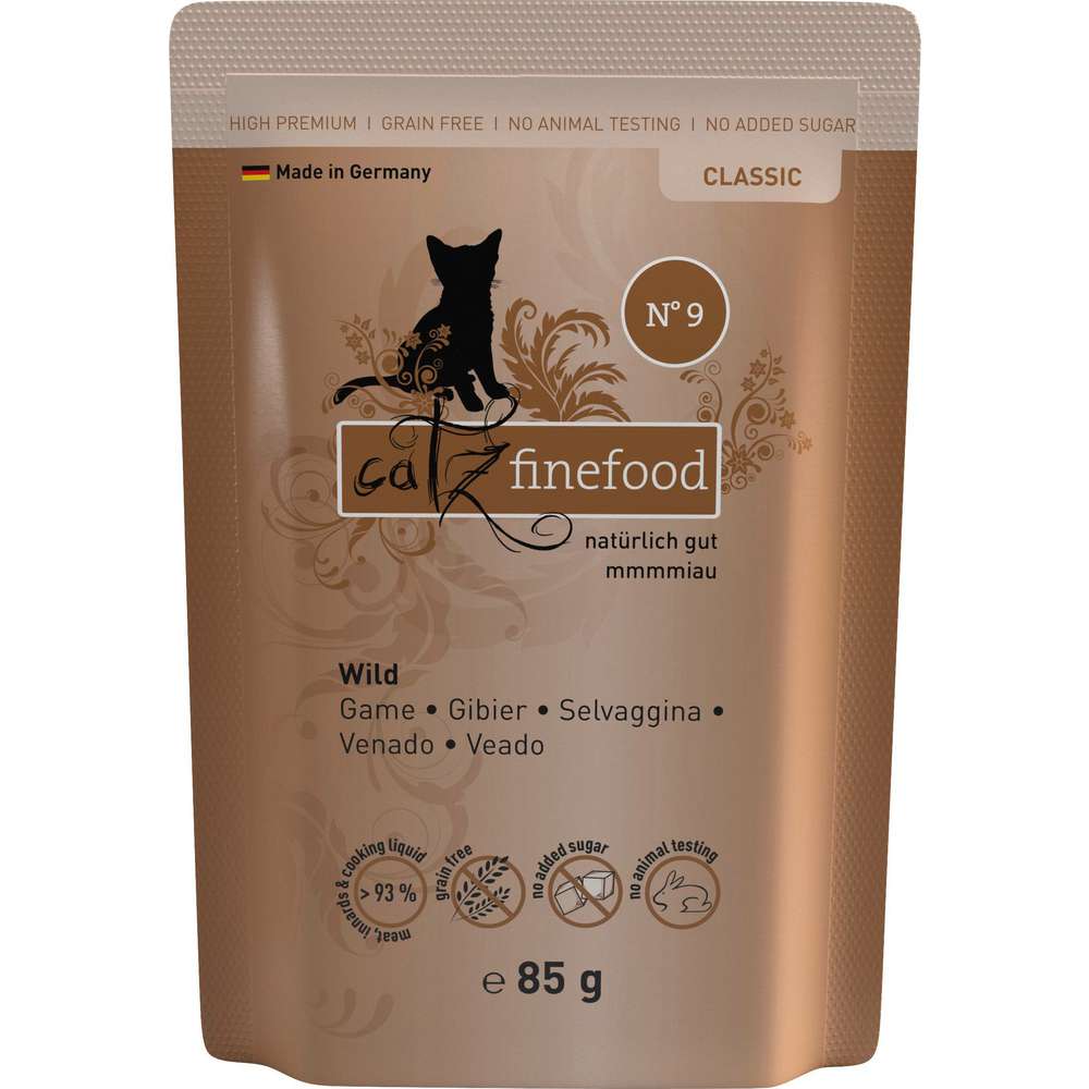 Produktabbildung catz finefood Katzen-Nassfutter N° 9, Wild