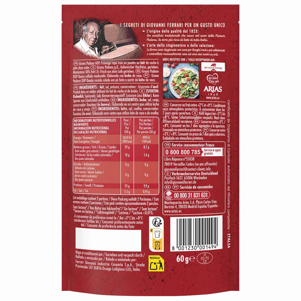 Produktabbildung Giovanni Ferrari Grana Padano Pulver