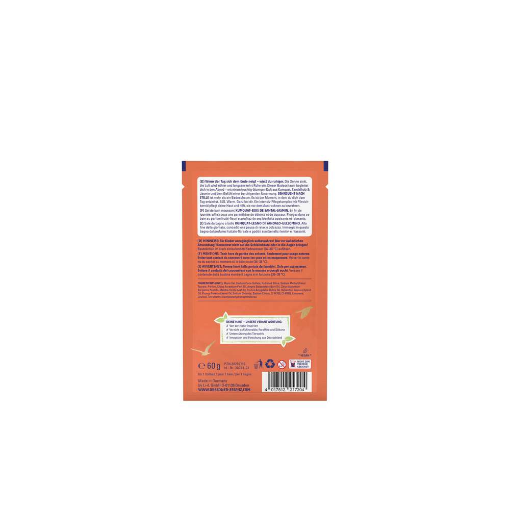 Produktabbildung Dresdner Essenz Badeschaum Sehnsucht nach Stille