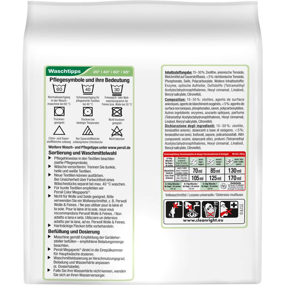 Produktabbildung Persil Universal-Waschmittel, Megaperls, Tiefenrein
